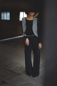 Gilet et pantalon collection Who_Men Julie Bonnard Créatrice textile Saint-Étienne Loire