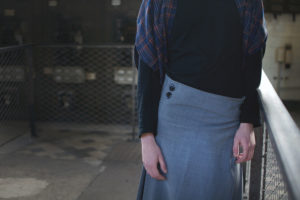 Veste et kilt collection Who_Men Julie Bonnard Créatrice textile Saint-Étienne Loire