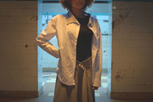 chemise et kilt collection Who_Men Julie Bonnard Créatrice textile Saint-Étienne Loire